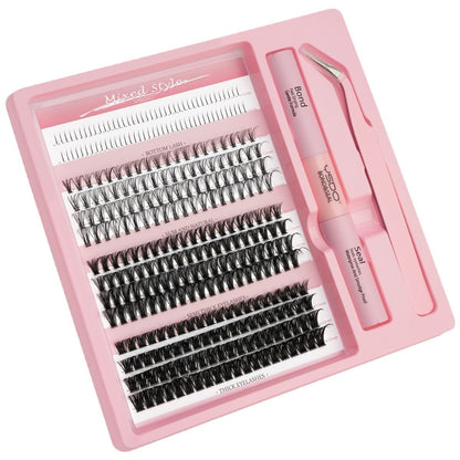DIY Single False Eyelashes MIX Thick Natural Eyelash