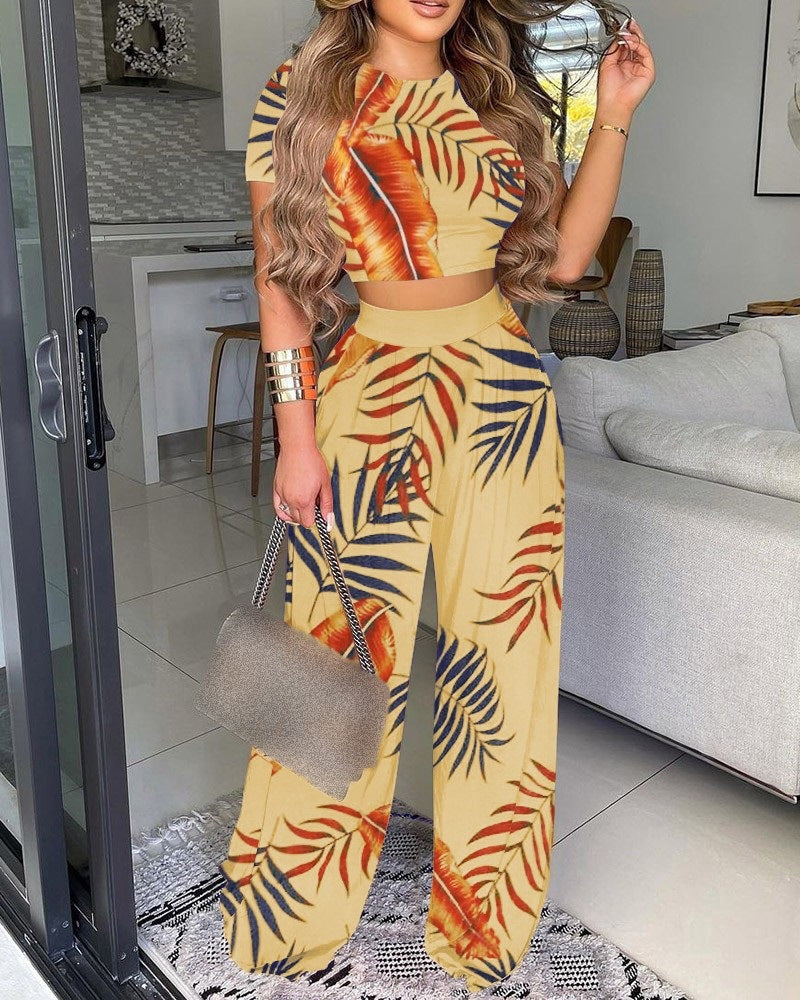 Summer New Arrival Women Two Piece Printed Vest