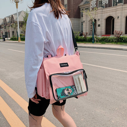 Fashion Simple Transparent One-shoulder Messenger Bag