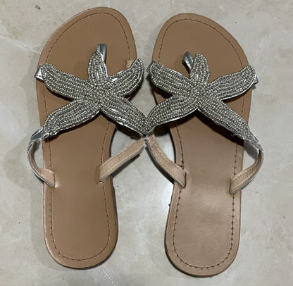 Cross-Border Foreign Trade Large Size Women'S Sandals, Women'S Summer Flip Flops, Starfish Shoes, Women'S Flat Bottom Casual Fashion Women'S Shoes