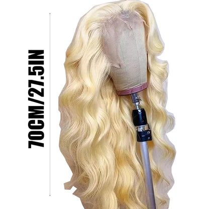 European And American Women's Lace Front Synthetic Fiber Wig With Middle Parting