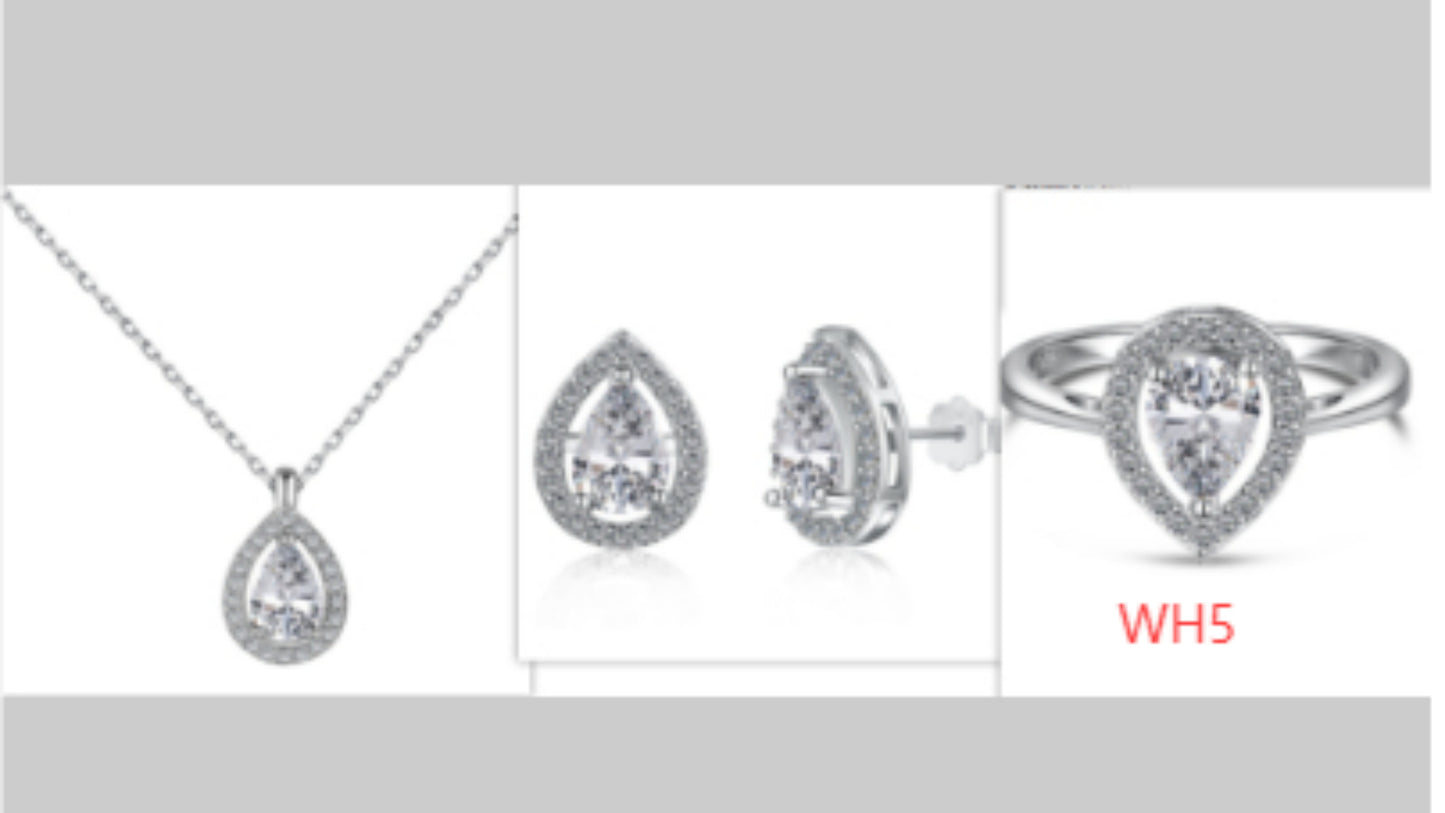 S925 Sterling Silver Jewelry Set