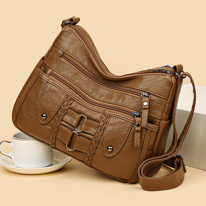 Fashion Large Space Knitted Messenger Bag Korean Simple