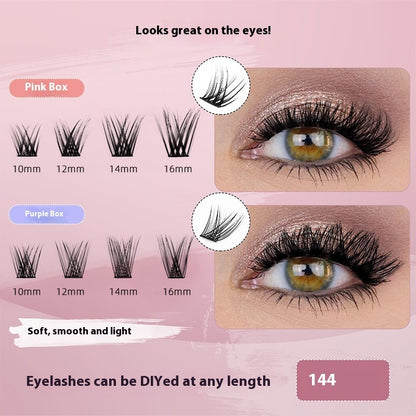 Segmented Individual False Single Cluster Dense Eyelash Chemical Fiber False Eyelashes Suit