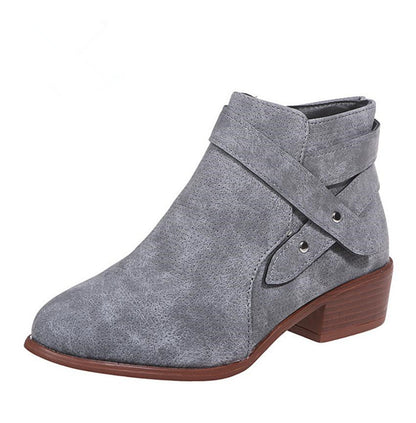Large Size Single Boots Thick Heel Boots Ladies