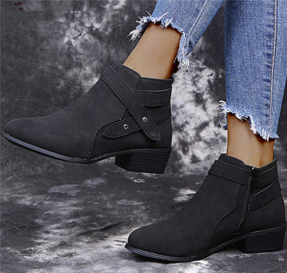 Large Size Single Boots Thick Heel Boots Ladies