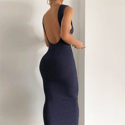 Fashion One-shoulder Openback Sexy Temperament Slim Fit Hip Dress