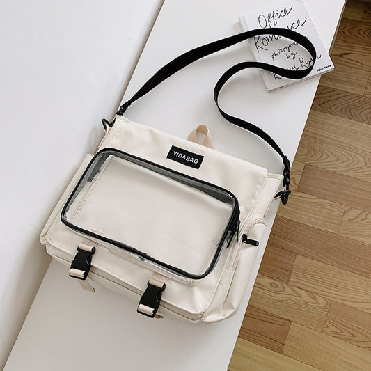 Fashion Simple Transparent One-shoulder Messenger Bag