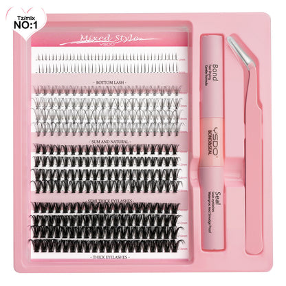 DIY Single False Eyelashes MIX Thick Natural Eyelash