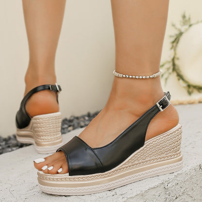 Wedge Sandals Platform Muffin Plus Size Sandals