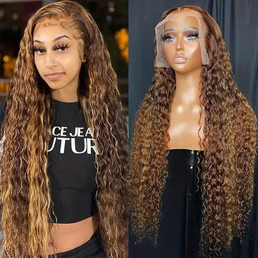 13x6 Water Wave Lace Front Human Hair Wigs