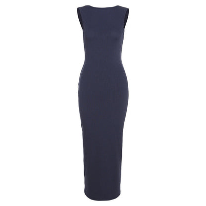 Fashion One-shoulder Openback Sexy Temperament Slim Fit Hip Dress