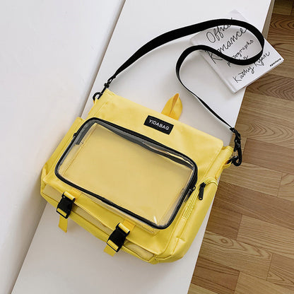 Fashion Simple Transparent One-shoulder Messenger Bag
