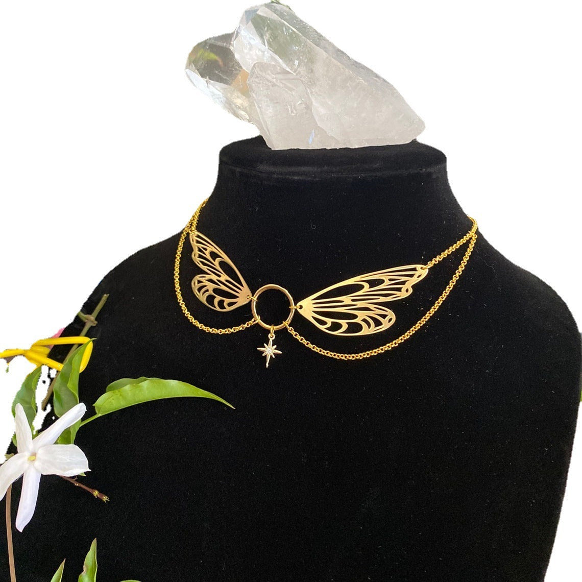 Angel Wings Pendant Necklace Jewelry