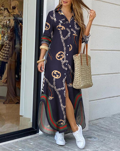European And American Spring And Summer Fashion Shirt Dress