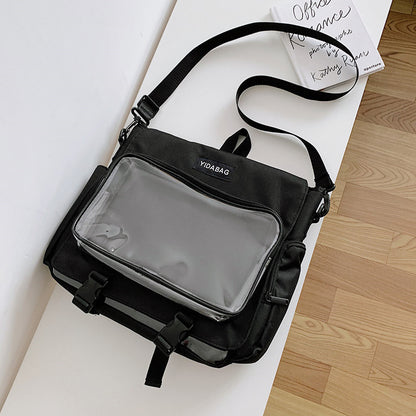 Fashion Simple Transparent One-shoulder Messenger Bag