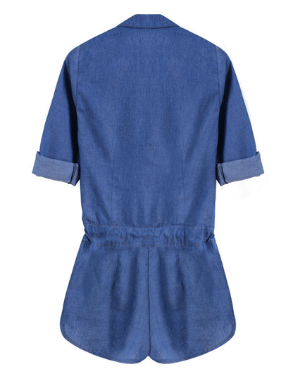 Sleeveless Baggy Denim Shorts Jumpsuit Oversized Jeans